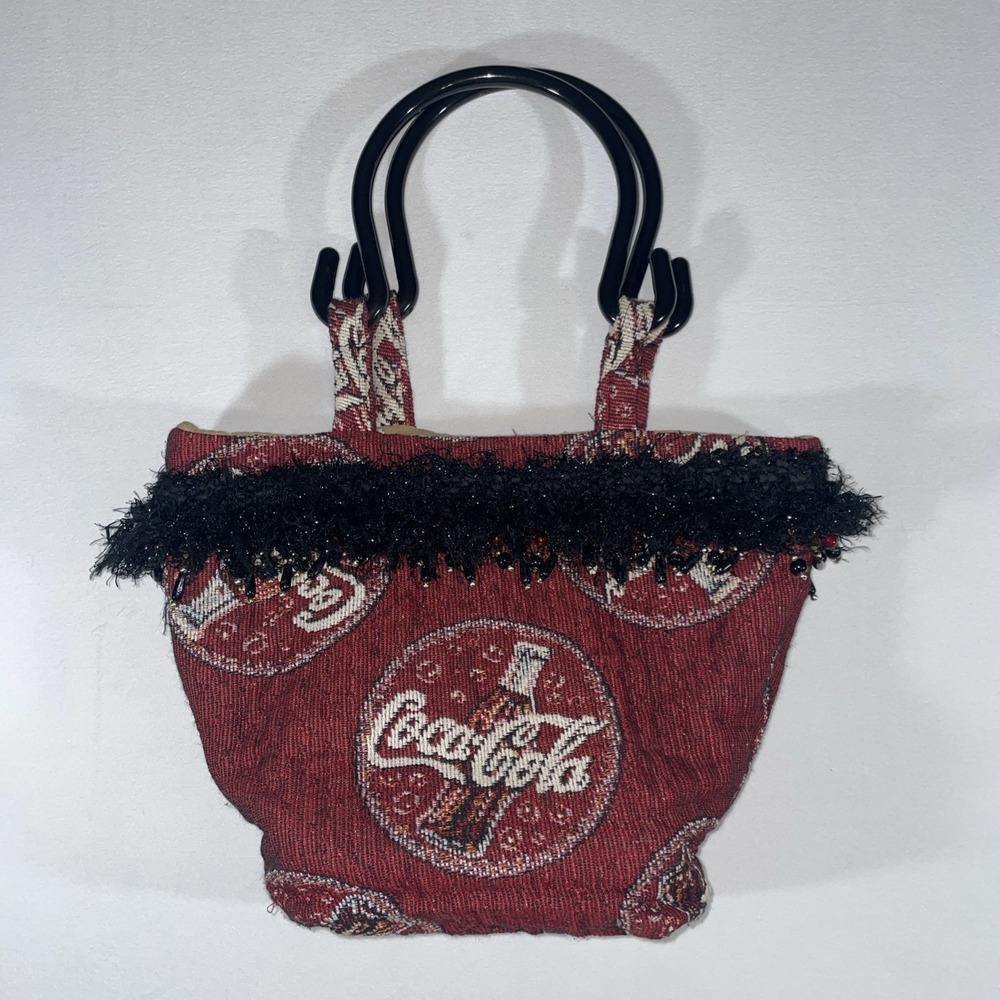 CocaCola Vintage Tapestry Handbag